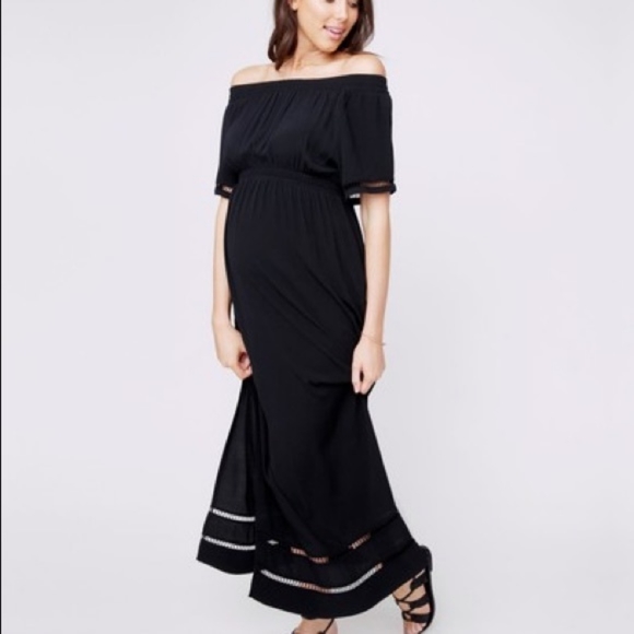Ripe Off the Shoulder Maxi Dress Size Medium - Picture 1 of 6